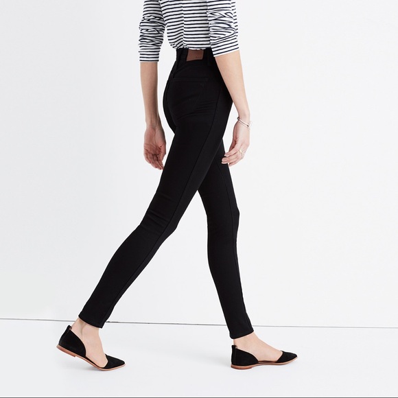 madewell high rise black jeans
